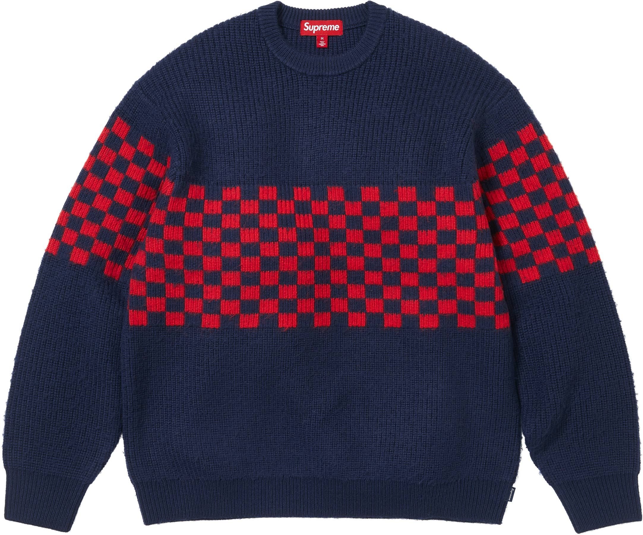 Checkerboard Pilled Sweater view 3